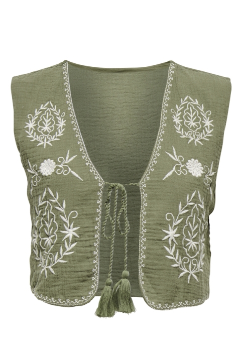 Only onlthyra sl emb vest wvn